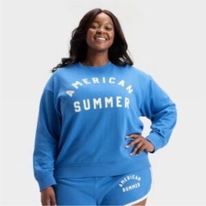 Universal Thread Blue 'American Summer' Sweatshirt